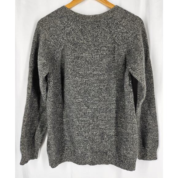 A.P.C. MEN'S HEATHER GRAY 100% LAMBS WOOL PULLOVER CREWNECK SWEATER SIZE XL - Picture 2 of 9